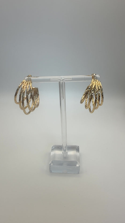 5 loop earrings